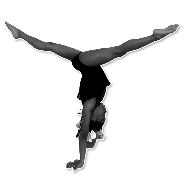 21 A woman doing a handstand on top of her head.